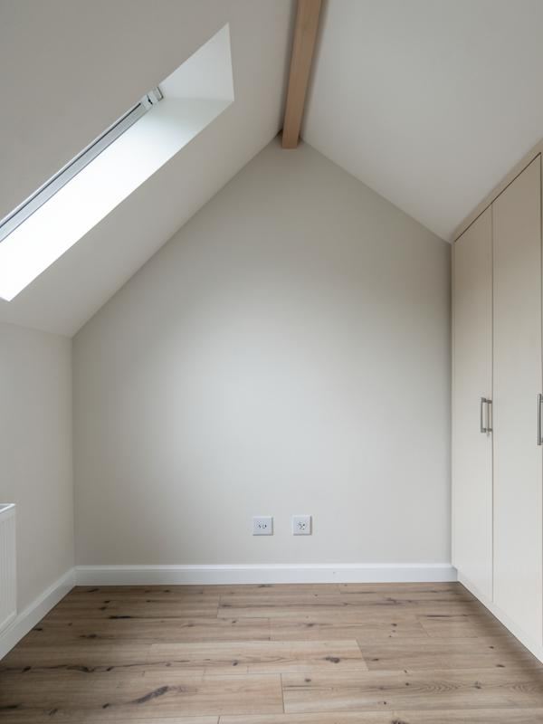 Main bedroom in Llantwit Fardre before frosted glass sliding wardrobe doors were fitted