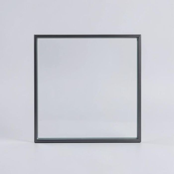 Clear glass sliding wardrobe door finish