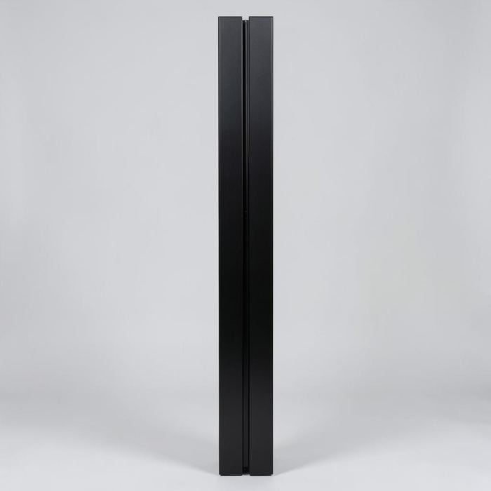Matt black sliding wardrobe door frame profile sample