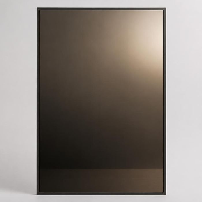 Tinted smoked grey mirror sliding wardrobe door panel sample