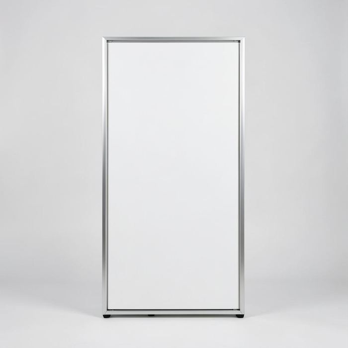 Matt white solid sliding wardrobe door colour sample